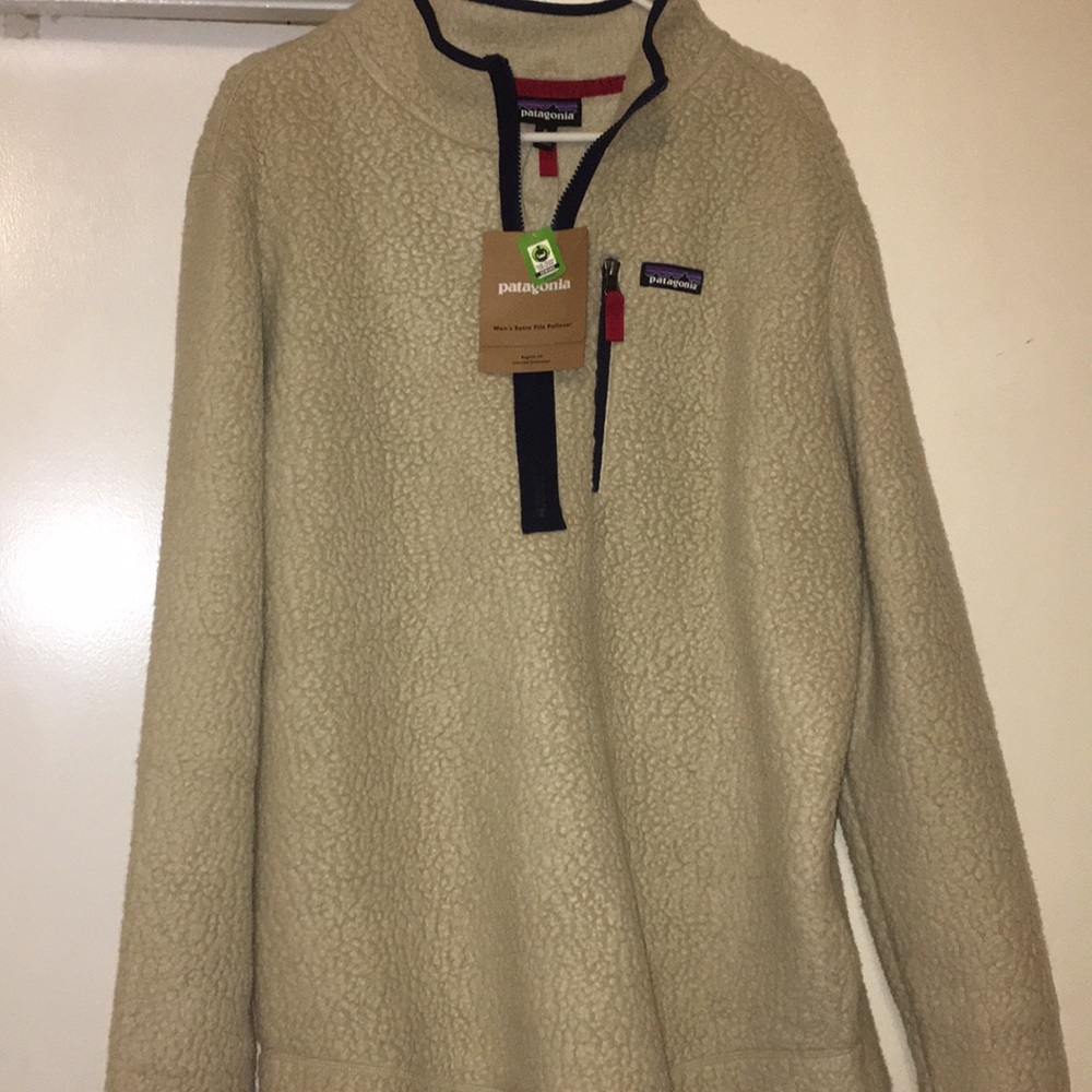 NWT - Patagonia Men’s Retro 1/4 zip Pile Pullover